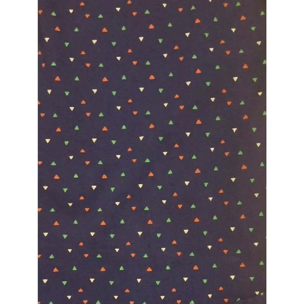 Tea Collection Navy Tie-Shoulder Dress with Multicolor Heart Dots Size 12 EUC